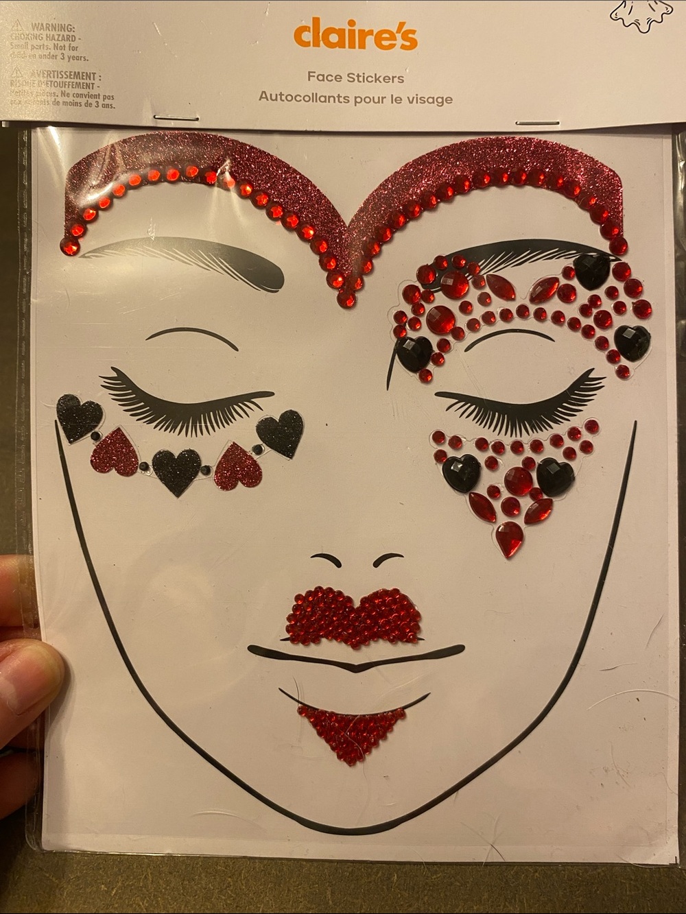 Clair’s Face Gems Stickers Festival Party Face Jewels NEW